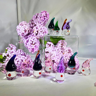 Adorable, Tiny, Glass Gnomes!
