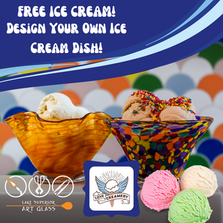 July Only! Design Your Own Ice Cream Dish! + Love Creamery!
