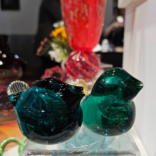 "New Life" Recycled Glass Birds
