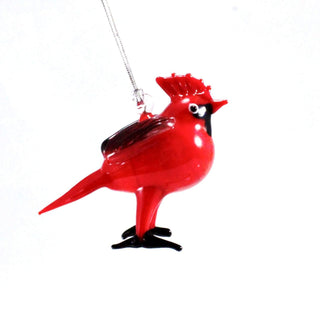 Red Cardinal Ornament-Dynasty Gallery-bird,bird watcher,birder,cardinal,decorative,minnesota,mohawk,ornament,Ornaments,red
