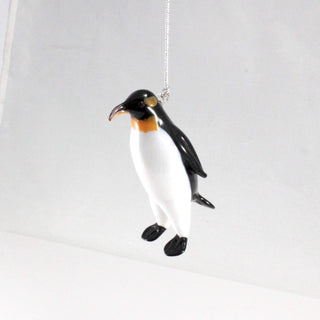 King Penguin Ornament-Dynasty Gallery-christmas,decorative,holiday,king penguin,minnesota,ornament,Ornaments,penguin,tree,white