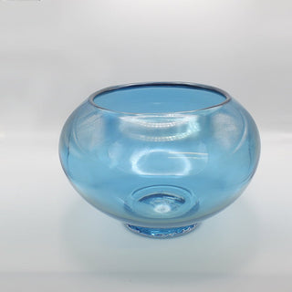 Blue Spectrum Series Closed Bowl - Lake Superior Art Glass