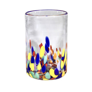 Confetti Glassware-Lake Superior Art Glass-art glass,colorful,confetti,Cup,cups,Drinkware,duluth,Functional,glass art,glass tumbler,glass tumblers,home,kitchen,pint,rainbow,tableware,tumblers,water