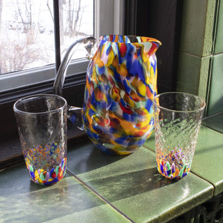 Confetti Glassware-Lake Superior Art Glass-art glass,colorful,confetti,Cup,cups,Drinkware,duluth,Functional,glass art,glass tumbler,glass tumblers,home,kitchen,pint,rainbow,tableware,tumblers,water