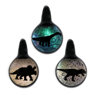 Dinosaur Image Pendants - Lake Superior Art Glass