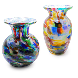 End-of-Day Glass Vases - Lake Superior Art Glass