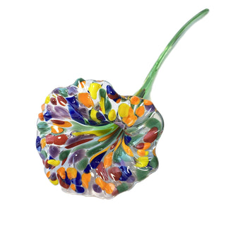 Rainbow Glass Flower - Lake Superior Art Glass