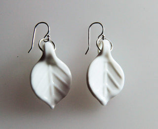 Glass Leaf Earrings - Lake Superior Art Glass