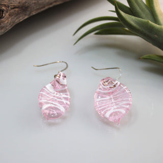 Glass Leaf Earrings - Lake Superior Art Glass