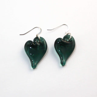 Heart Earrings - Lake Superior Art Glass