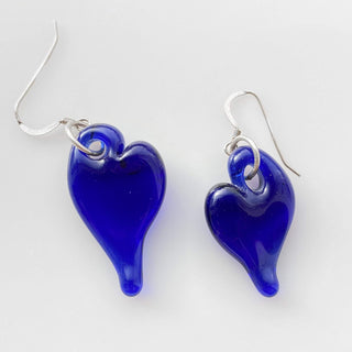 Heart Earrings - Lake Superior Art Glass