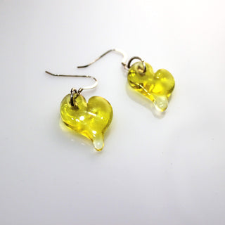 Heart Earrings - Lake Superior Art Glass