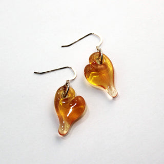 Heart Earrings - Lake Superior Art Glass