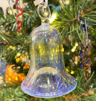 Holiday Bell Ornament-Brian Miller-buck,canada,candy cane,christmas,Ernie,glass art,holiday,north,ornament,Sculpture,seagull