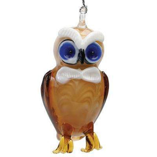 Horned Owl Ornament - Lake Superior Art Glass