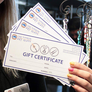 Lake Superior Art Glass Gift Certificate - Lake Superior Art Glass