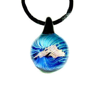 Lake Superior Pendant - Lake Superior Art Glass