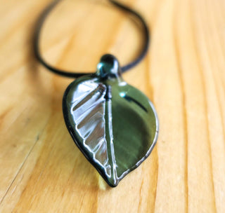 Leaf Pendant - Lake Superior Art Glass