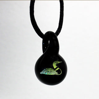 Loon Pendant - Lake Superior Art Glass