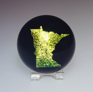 Minnesota Paperweight - Lake Superior Art Glass