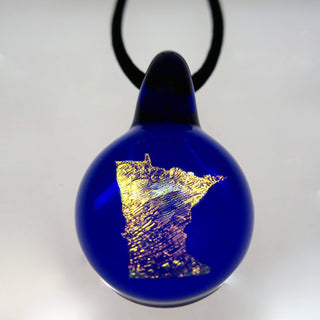 Minnesota Pendant - Lake Superior Art Glass