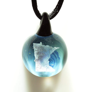 Minnesota Pendant - Lake Superior Art Glass