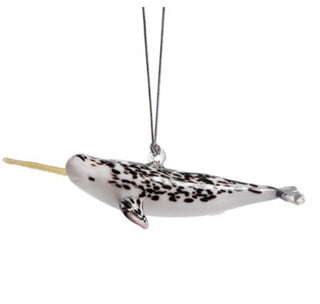 Narwhal Ornament - Lake Superior Art Glass