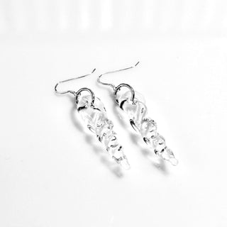 Optic Icicle Earrings - Lake Superior Art Glass