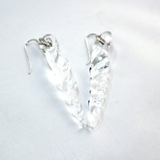 Optic Icicle Earrings - Lake Superior Art Glass