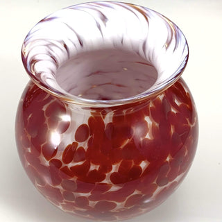 Red Frit Vases - Lake Superior Art Glass