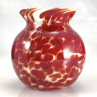 Red Frit Vases - Lake Superior Art Glass
