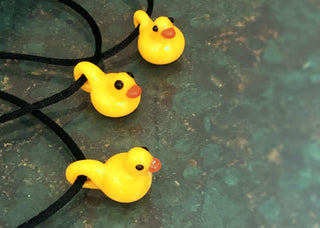 Rubber Duck Pendant - Lake Superior Art Glass