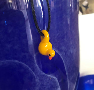 Rubber Duck Pendant - Lake Superior Art Glass