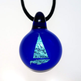 Sailboat Pendant - Lake Superior Art Glass