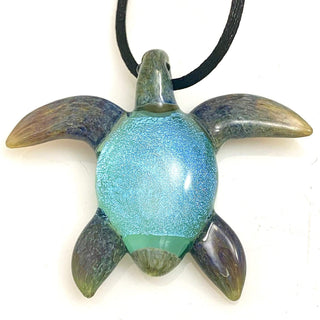 Sea Turtle Pendant - Lake Superior Art Glass
