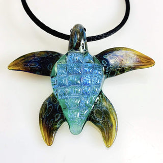 Sea Turtle Pendant - Lake Superior Art Glass