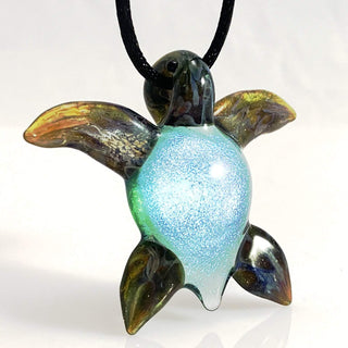 Sea Turtle Pendant - Lake Superior Art Glass