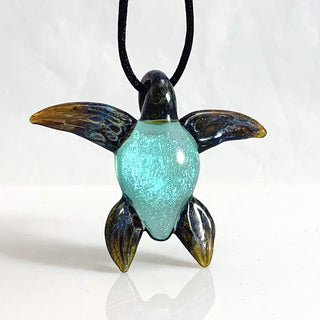 Sea Turtle Pendant - Lake Superior Art Glass