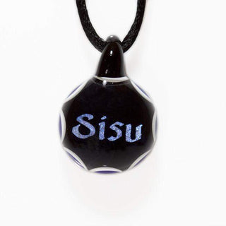 Sisu pendant - Lake Superior Art Glass