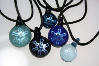 Snowflake Pendant - Lake Superior Art Glass