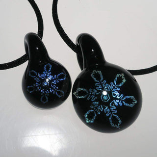 Snowflake Pendant - Lake Superior Art Glass