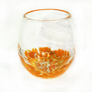 Spectrum Frit Stemless Goblets - Lake Superior Art Glass