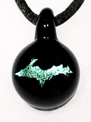 Upper Peninsula Pendant - Lake Superior Art Glass