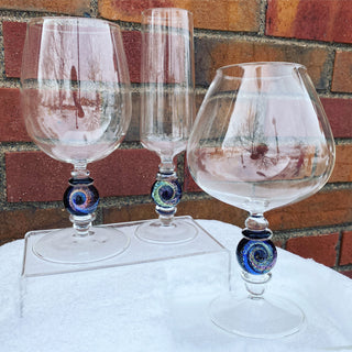 Vortex Marble Stemware - Lake Superior Art Glass