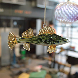 Walleye Ornament - Lake Superior Art Glass