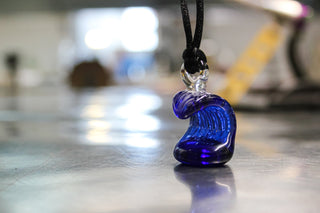 Wave Pendant - Lake Superior Art Glass