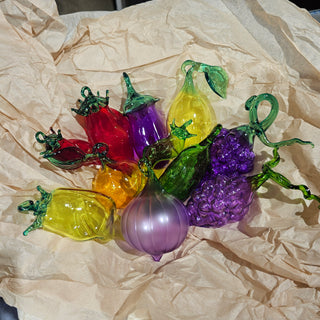 Handmade Fruit & Vegetable Blown Glass Ornaments – Unique Holiday Décor That Sells Out Fast!