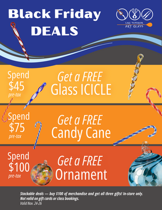 Black Friday, Small Business Saturday, and Cyber Monday Deals On Art Glass You Don't Want To Miss!
