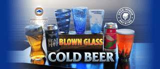 Blown Glass Cold Beer | Lake Superior Art Glass