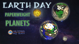 Earth Day Paperweight Planets | Lake Superior Art Glass